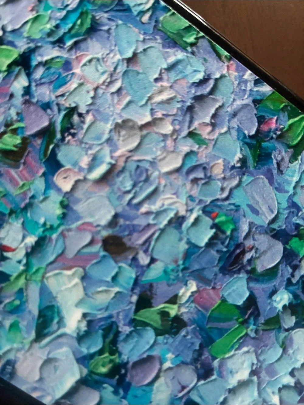 Casetify Blue, Green & Purple Textured Floral Phone Case